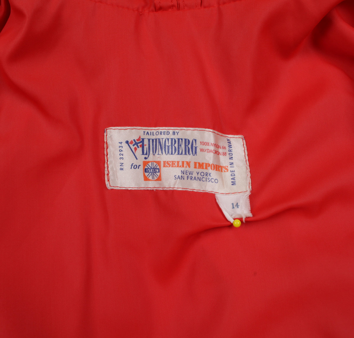 Vintage Ljungberg Ski Puffer Jacket 14 Womens 80s