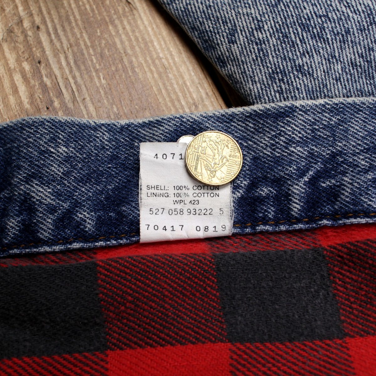Vintage Levis Denim Jacket L Mens 90s