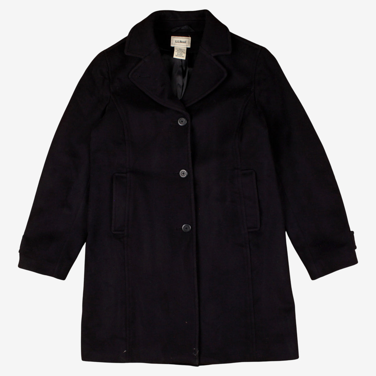 L.L. Bean Wool Coat Jacket 8 Womens 00s
