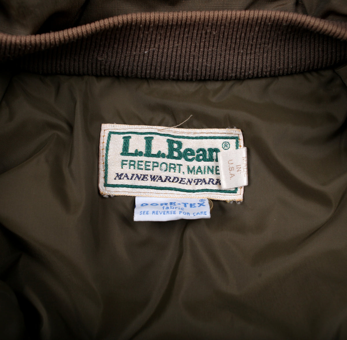 Vintage L.L. Bean Maine Warden Parka Jacket L Mens 80s