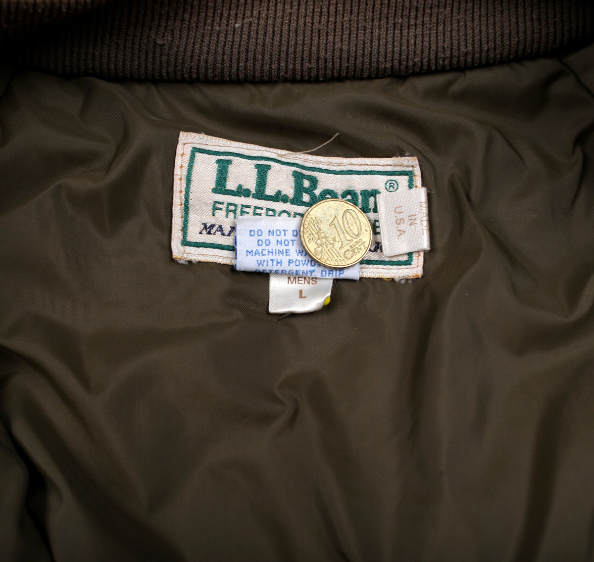 Vintage L.L. Bean Maine Warden Parka Jacket L Mens 80s