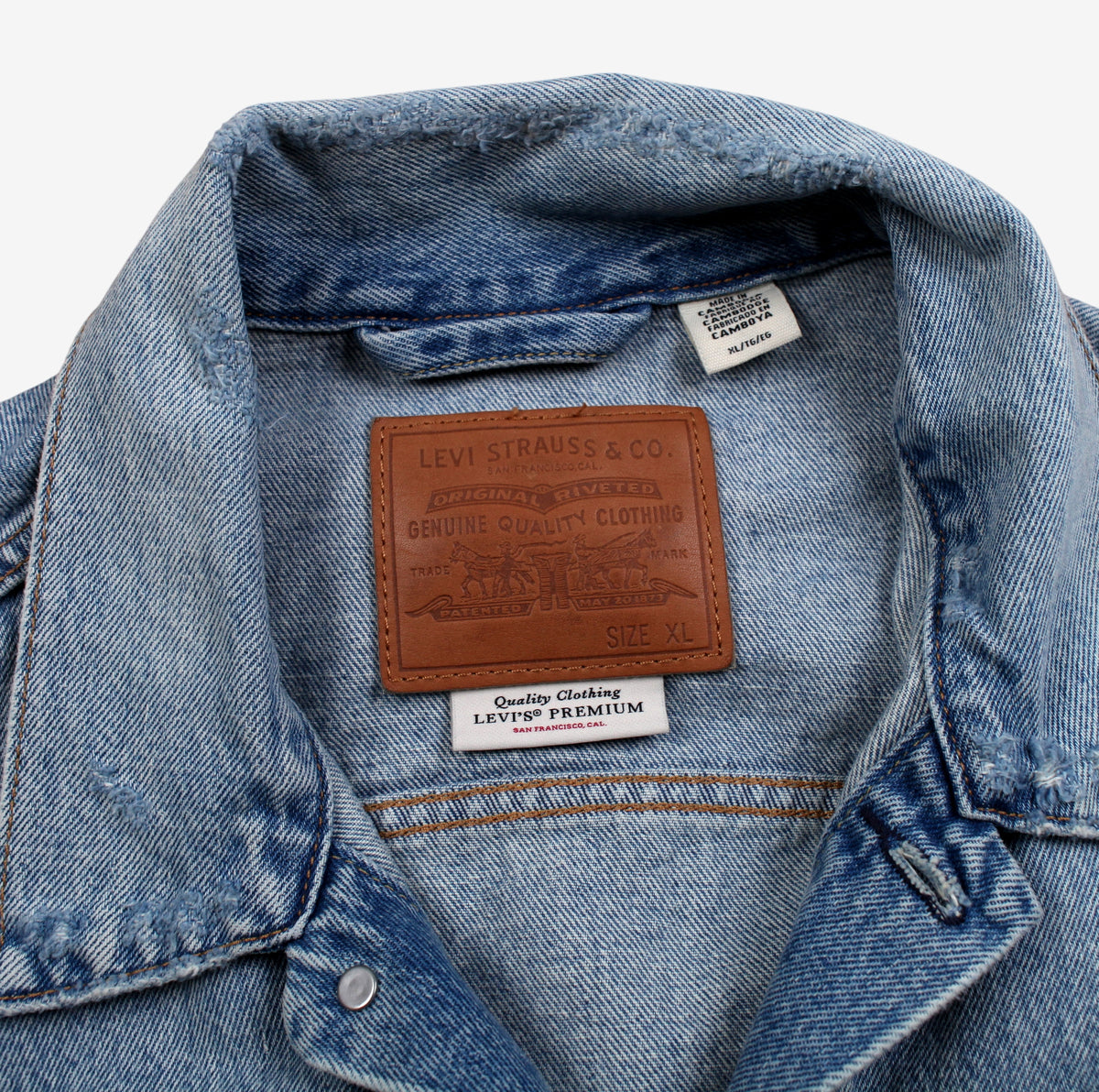 Levis Type I Denim Trucker Jacket XL Mens 00s