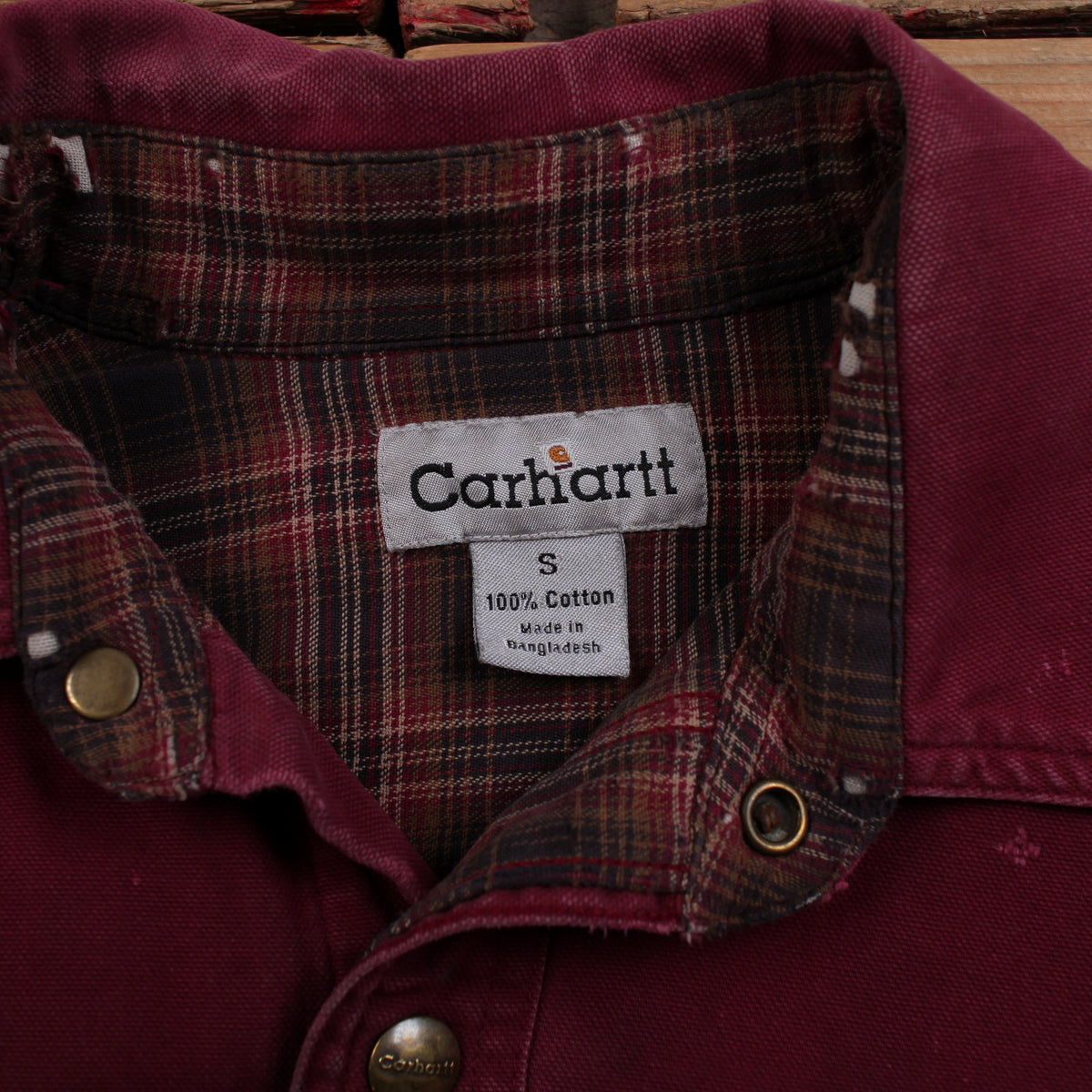 Carhartt Workwear Thrashed Snap Shirt S Mens