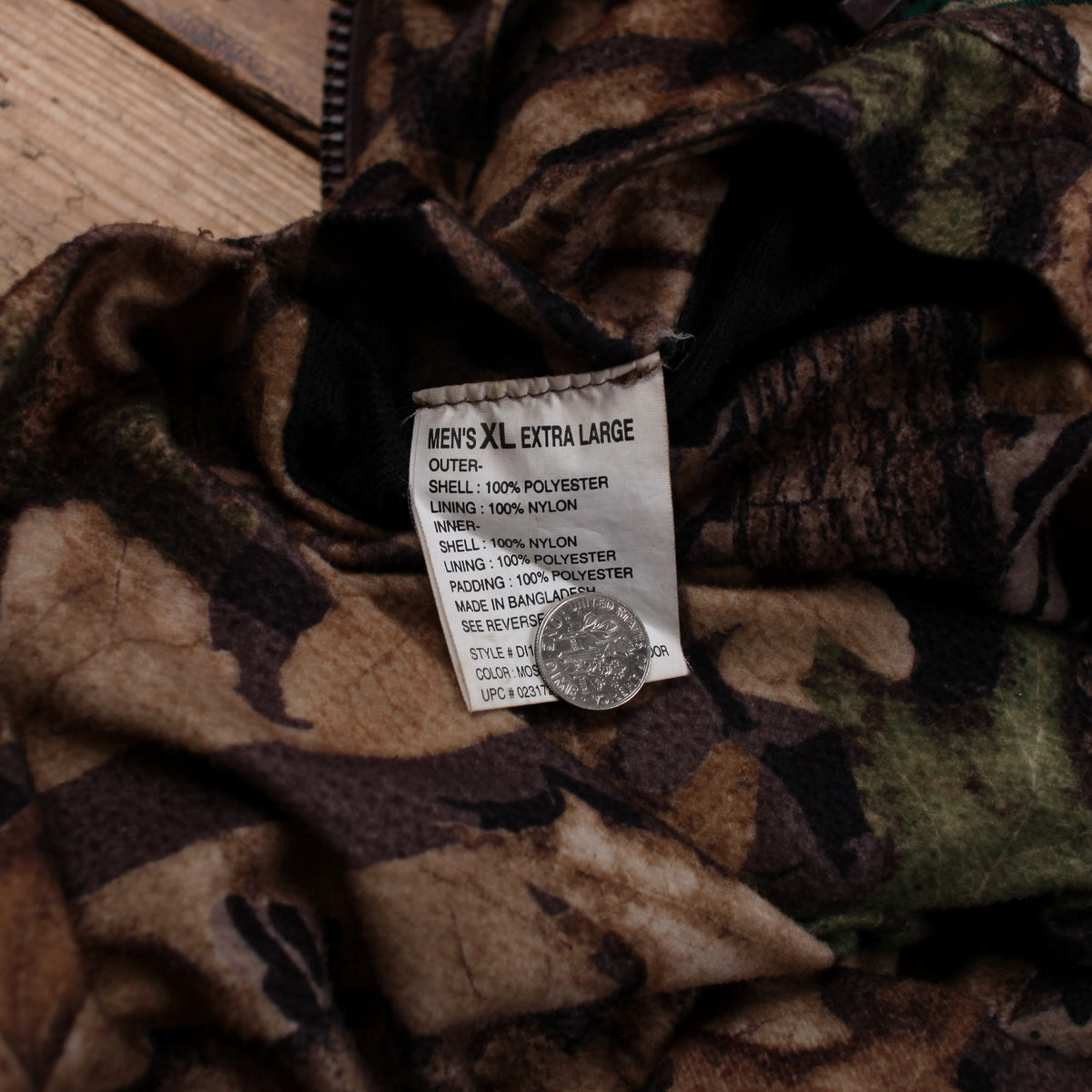 Remington Real Tree Bomber Jacket XL Mens 00s