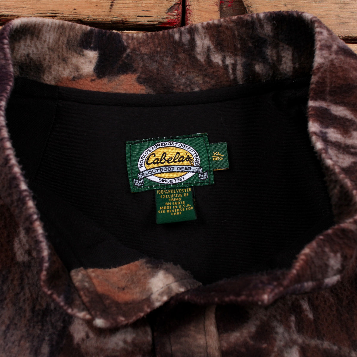 Cabelas Fleece Henley Sweatshirt XL Mens