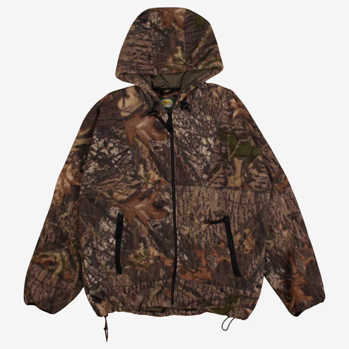 Cabelas Real Tree Camo Fleece Jacket M Mens 00s