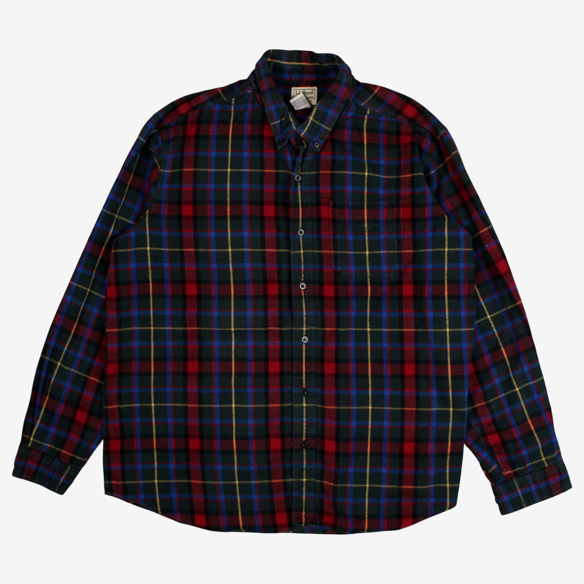 L.L. Bean Plaid Flannel Shirt XL Mens