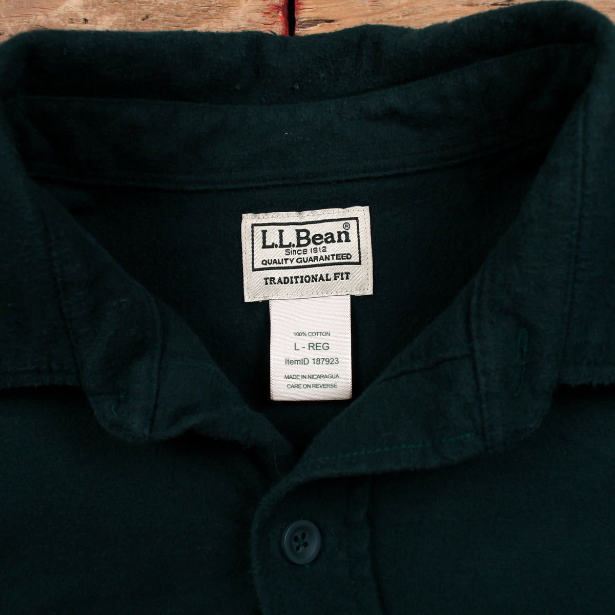 L.L. Bean Chamois Flannel Shirt L Mens