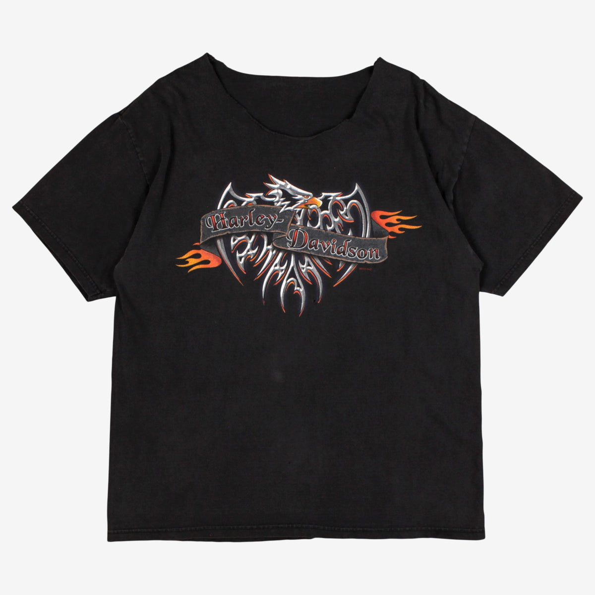 Y2k Harley Davidson Biker T-shirt M Mens 00s Black Savannah Georgia Motorcycle