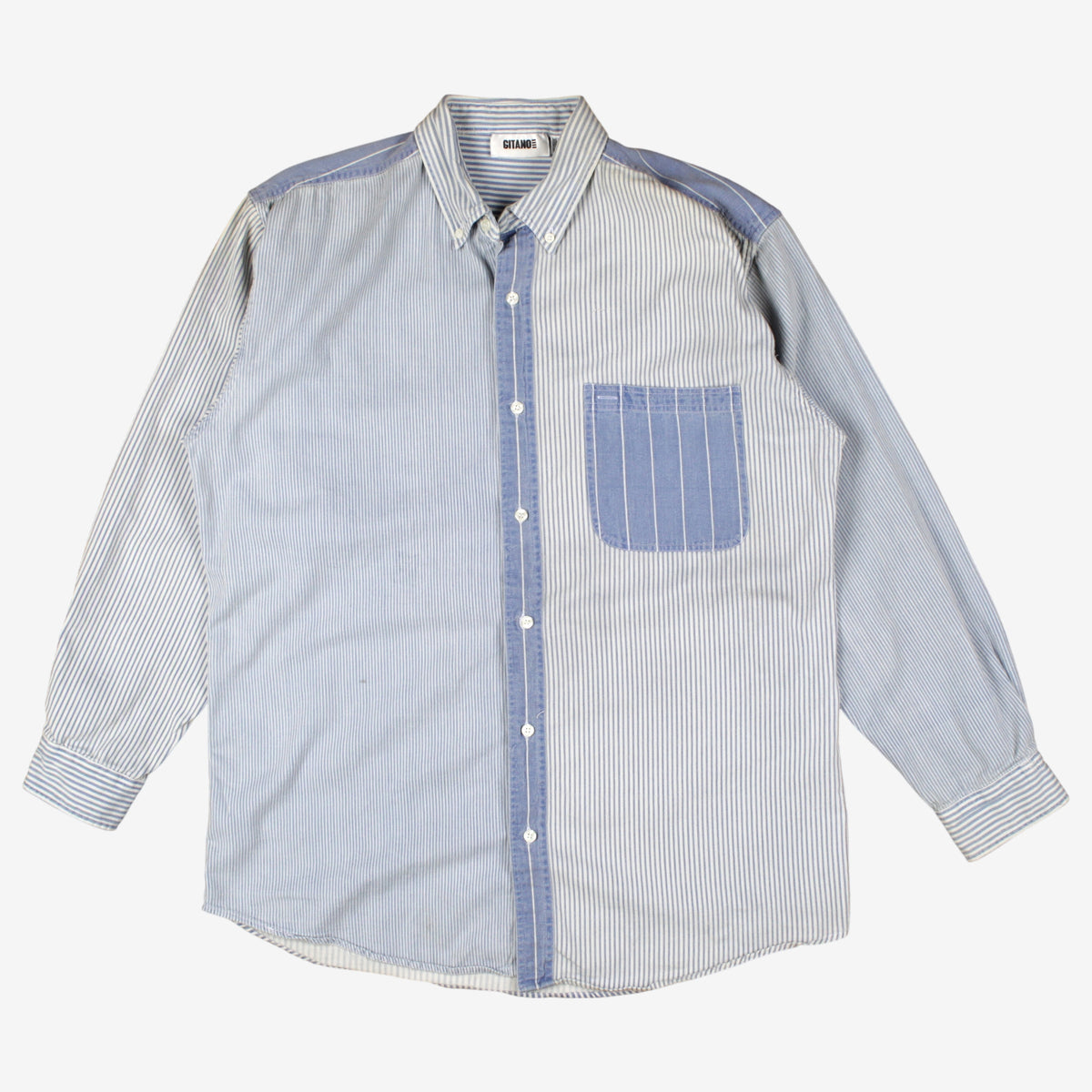 Vintage Gitano Striped Shirt L Mens 90s