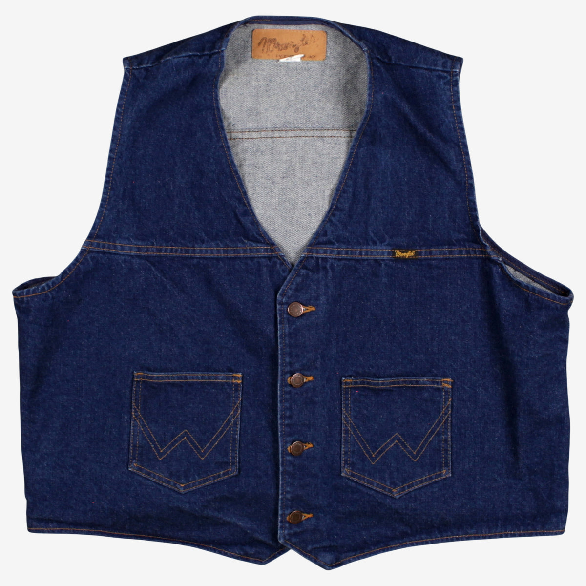 Vintage Wrangler Denim Vest 2XL Mens 90s