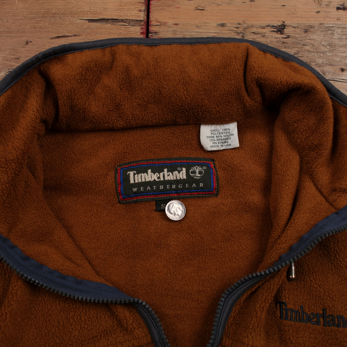Timberland Weathergear Fleece Jacket S Mens 00s