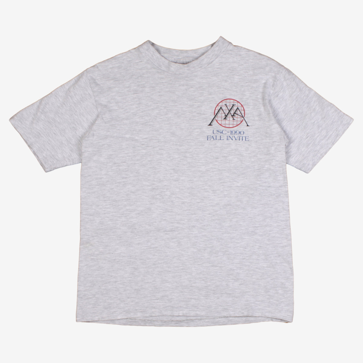 Vintage 1990 Oneita T-shirt L Mens 90s Grey Lambda Chi Alpha USA Single Stitch