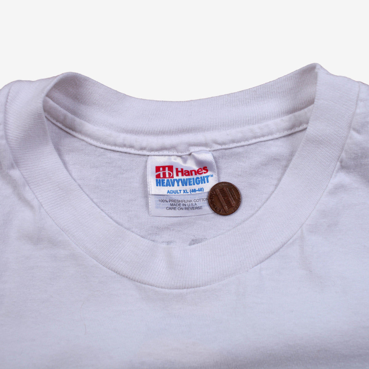 Vintage Hanes T-shirt L Mens 90s White Sugar Skull Graphic USA Single Stitch