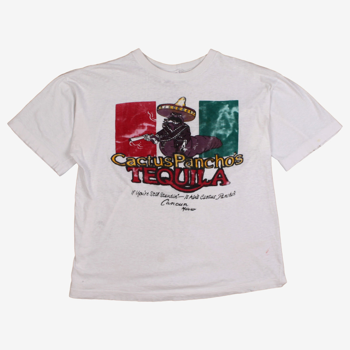 Vintage Miro T-shirt 2XL Womens 00s White Tequila Graphic Funny Single Stitch