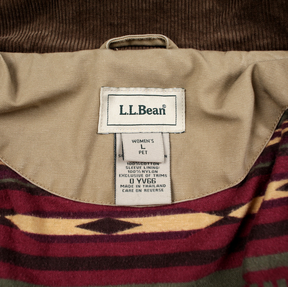 L.L. Bean Barn Coat Jacket L Womens