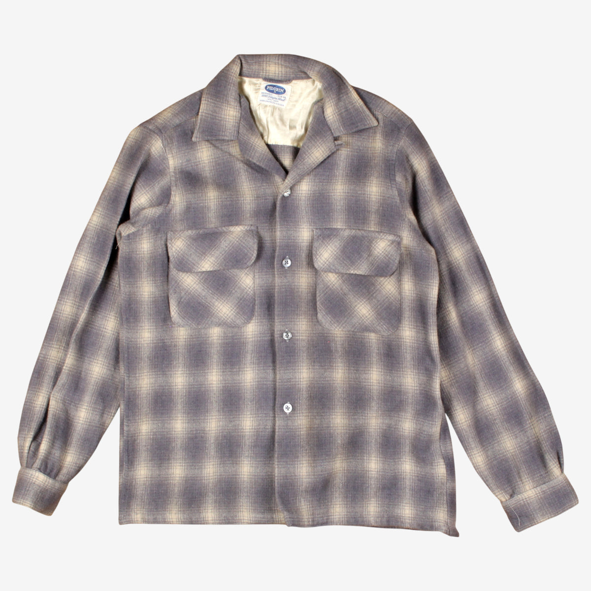 Vintage Pilgrim Workwear Flannel Shirt S Mens 60s