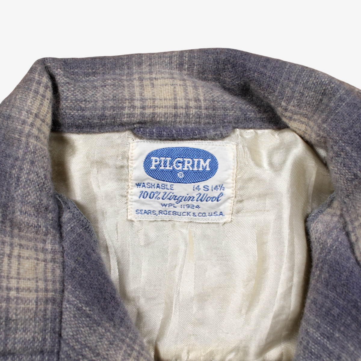 Vintage Pilgrim Workwear Flannel Shirt S Mens 60s