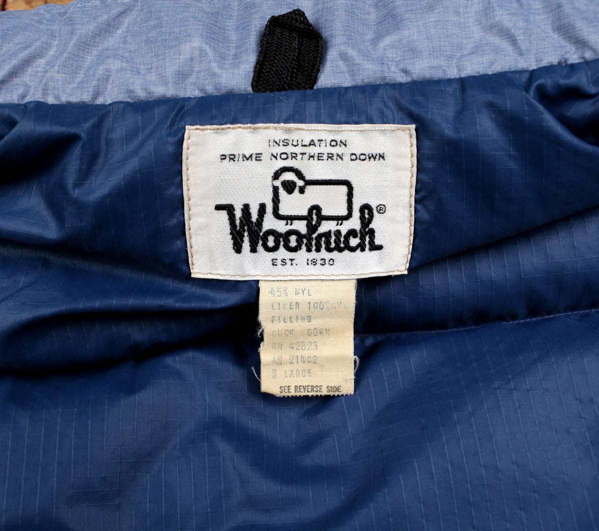 Vintage Woolrich Down Puffer Vest L Mens 80s