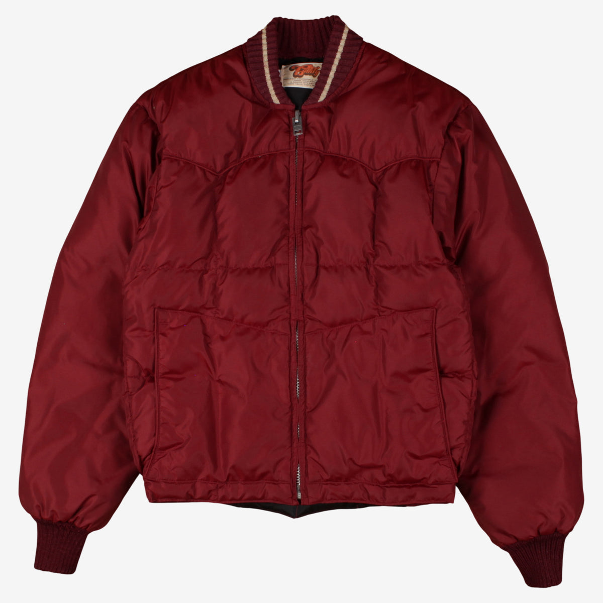 Vintage Comfy Down Puffer Bomber Jacket S Mens 80s