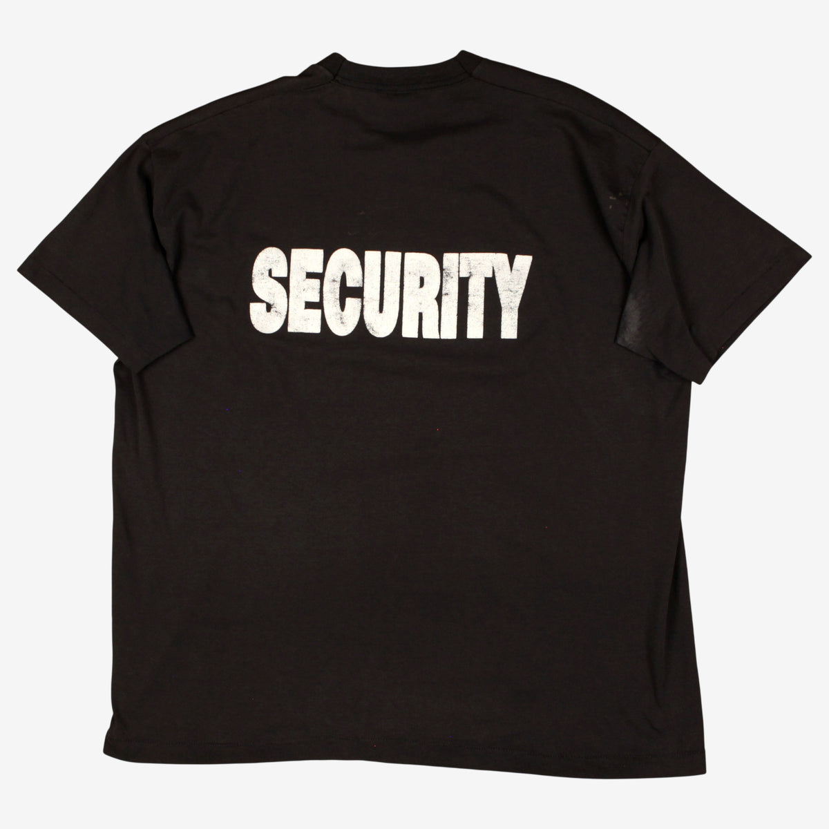 Vintage Best Fruit Of The Loom T-shirt 2XL Mens 90s Black Security Single Stitch