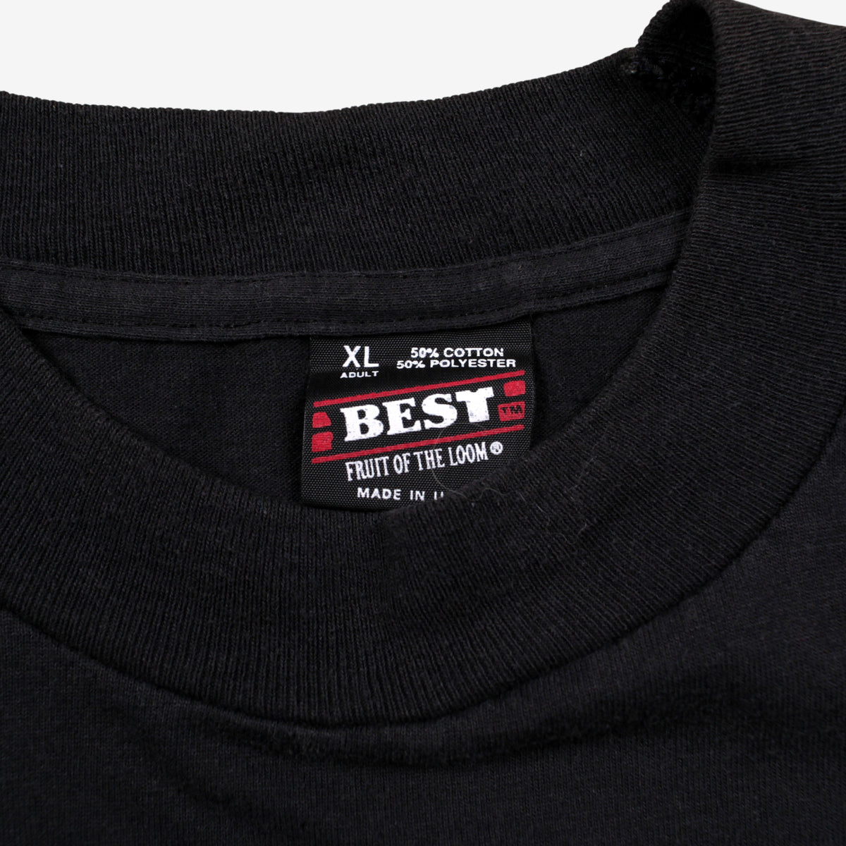 Vintage Fruit Of The Loom T-shirt XL Mens 90s Black Bar Tavern Single Stitch