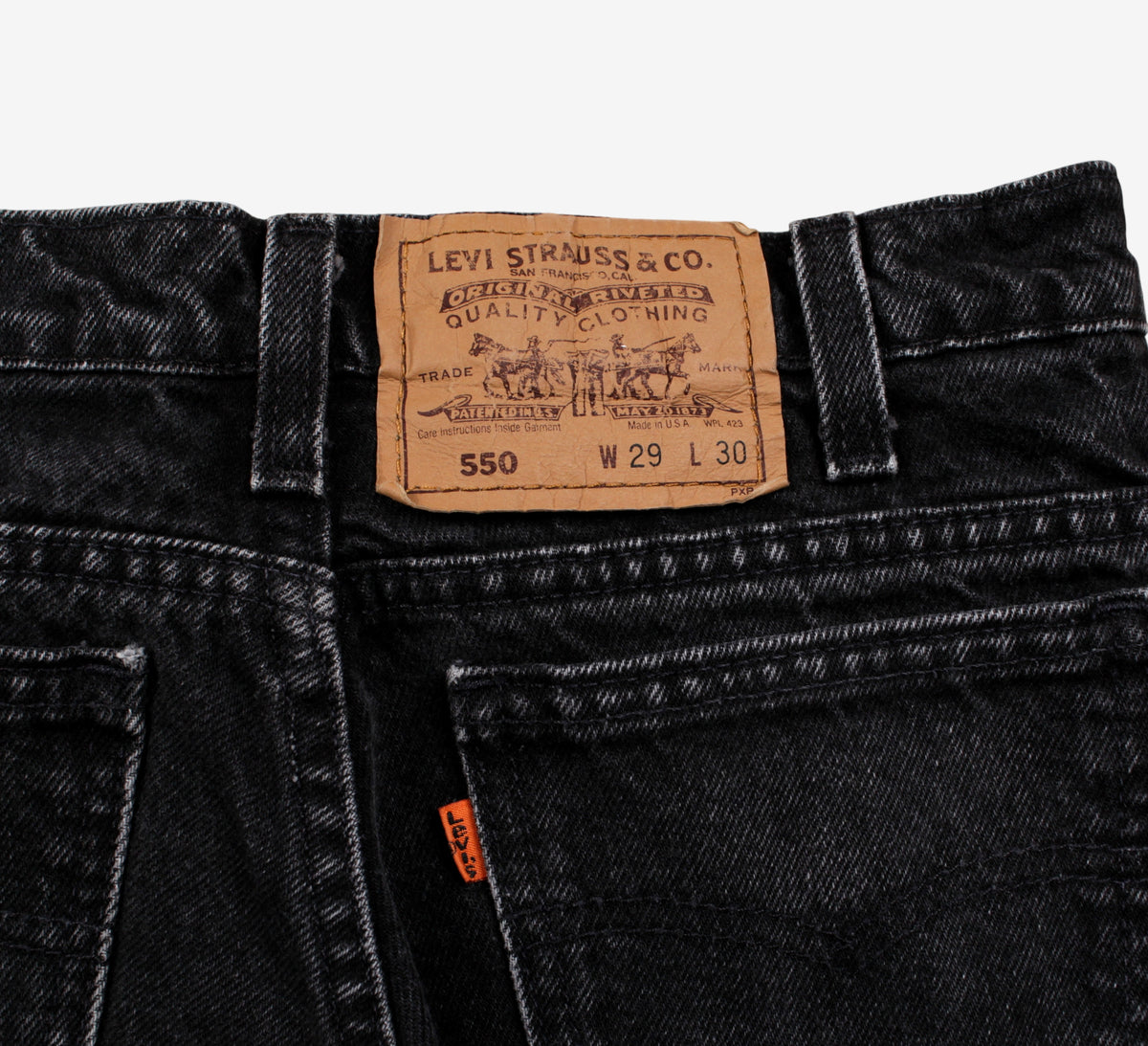 Vintage Levis 550 Jeans Relaxed Taper 28x30 Womens 90s
