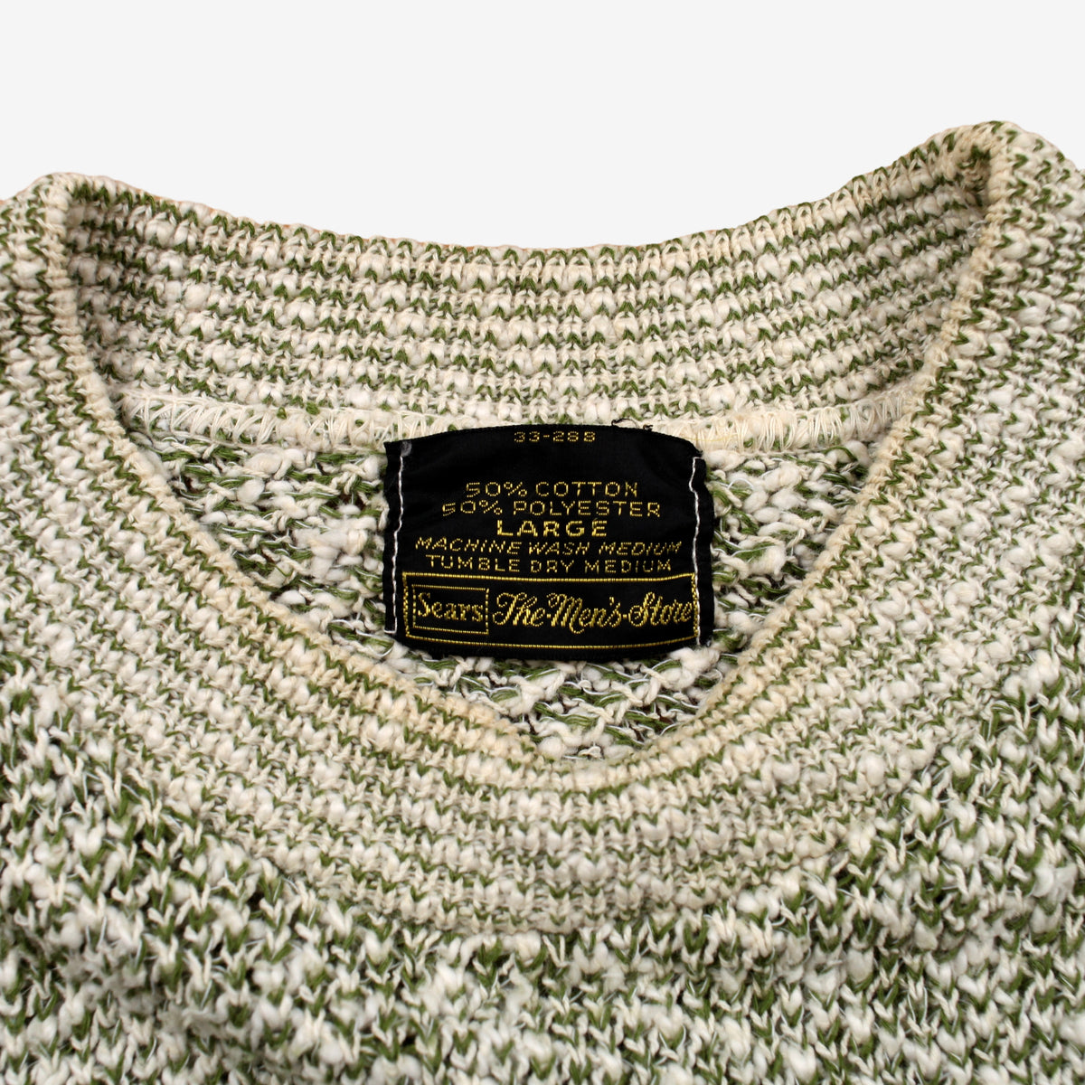 Vintage Sears Sweater Jumper M Mens 70s