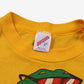 Vintage Jerzees T-shirt L Mens 90s Yellow Alligator Graphic USA Single Stitch