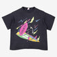Vintage New Balance T-shirt L Mens 00s Blue Windsurfing Graphic Single Stitch