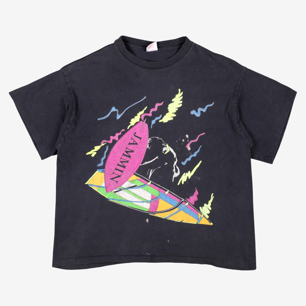 Vintage New Balance T-shirt L Mens 00s Blue Windsurfing Graphic Single Stitch