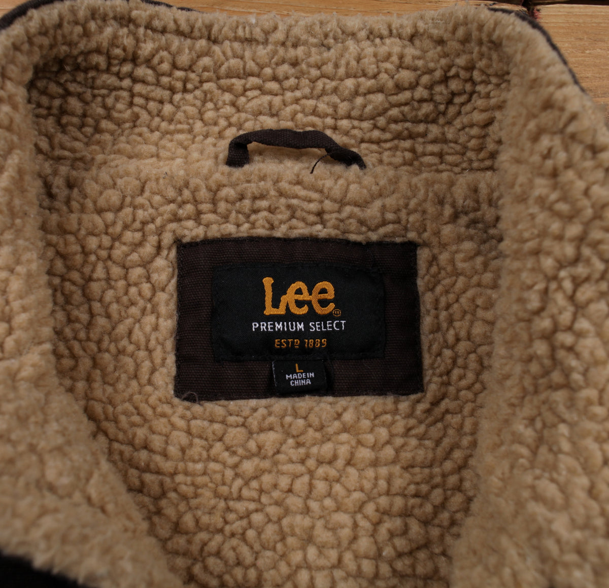 Lee Sherpa Lined Vest L Mens 00s