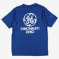 Vintage Sportswear T-shirt M Mens 90s Blue GE Graphic USA Made Single Stitch