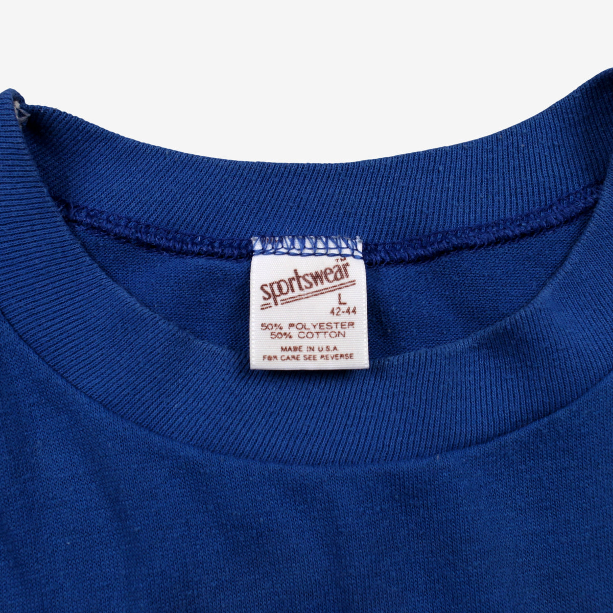 Vintage Sportswear T-shirt M Mens 90s Blue GE Graphic USA Made Single Stitch