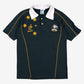 Vintage Irb Rugby World Cup Polo Shirt M Mens 90s Green Wallabies Athletic Fan