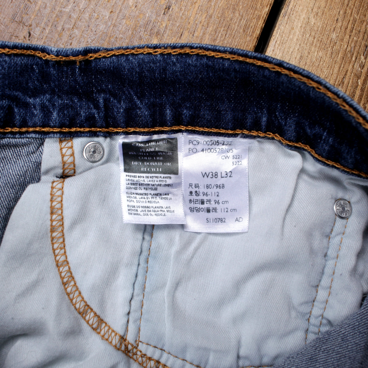Levis 505 Jeans Regular Straight 38x32