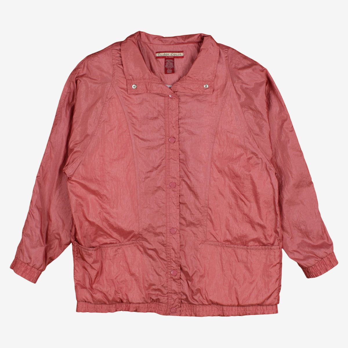 Vintage Tudor Court By Haband Windbreaker Jacket L Womens 90s
