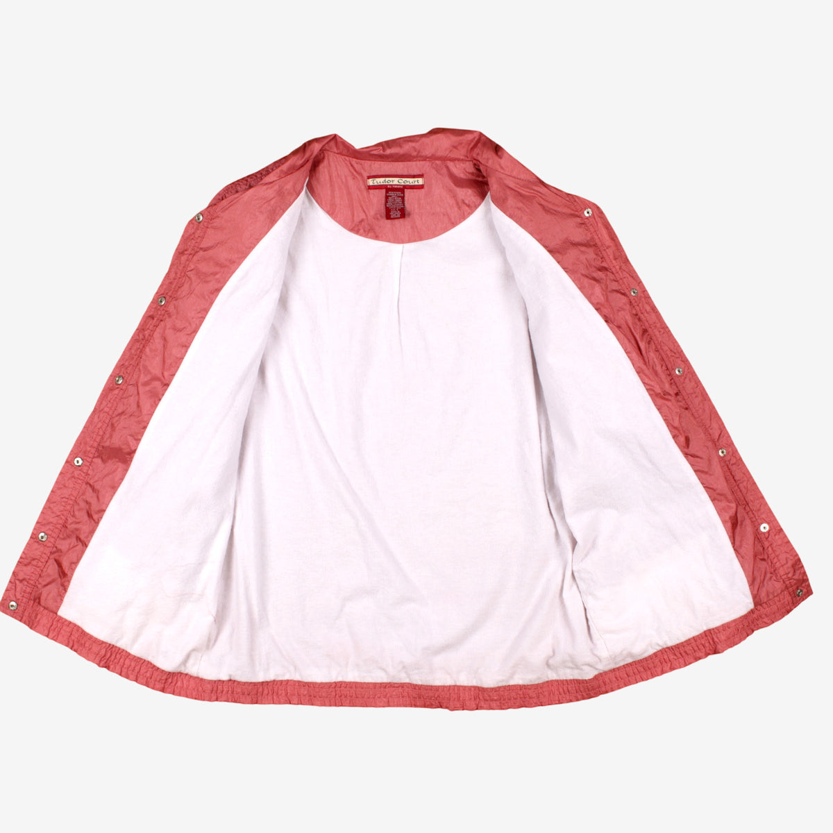 Vintage Tudor Court By Haband Windbreaker Jacket L Womens 90s