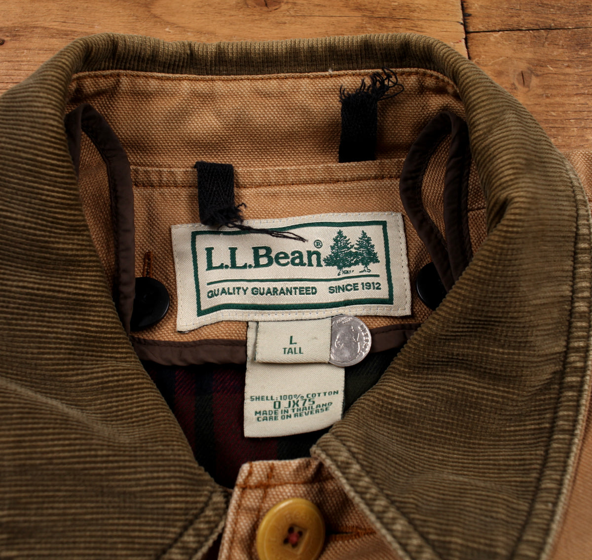 Vintage L.L. Bean Barn Coat Jacket L Mens 90s