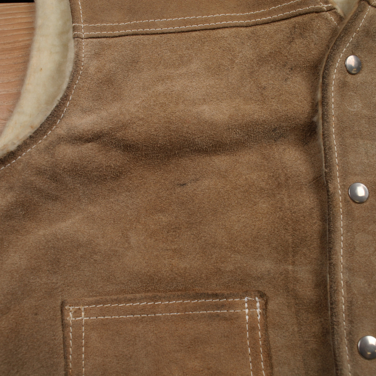 Vintage Polaris Suede Leather Vest M Mens 80s