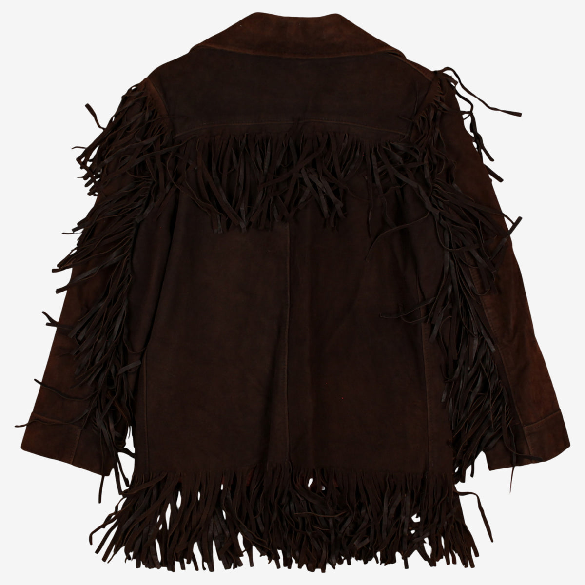 Vintage Suede Fringe Western Jacket M Womens 70s