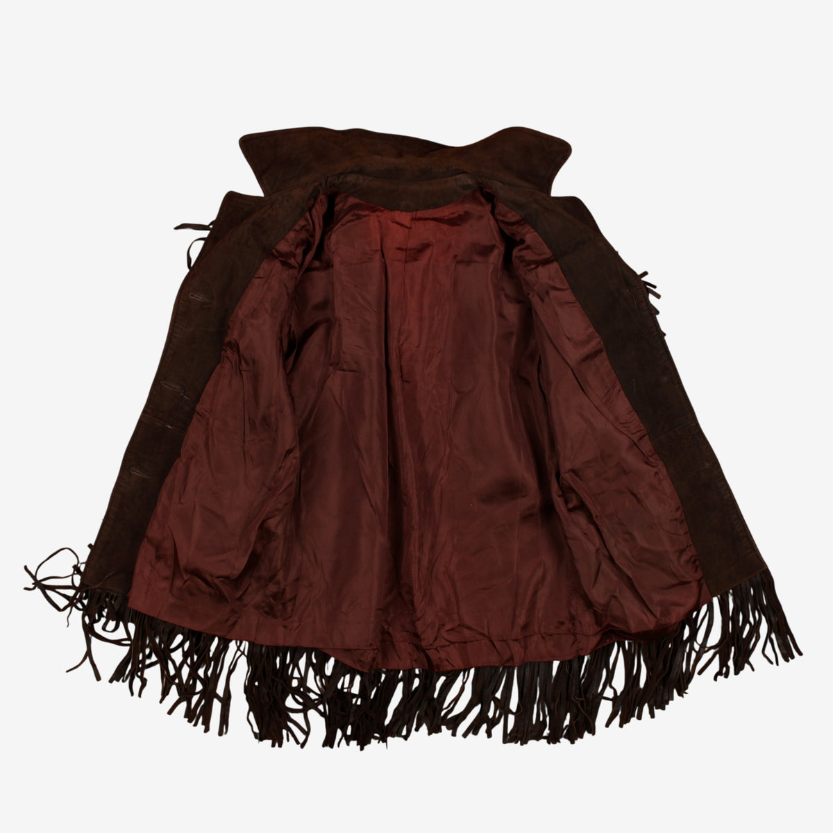 Vintage Suede Fringe Western Jacket M Womens 70s