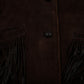 Vintage Suede Fringe Western Jacket M Womens 70s