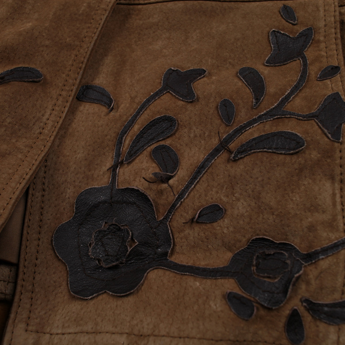 Vintage Brandon Thomas Y2K Suede Leather Jacket M Womens 00s