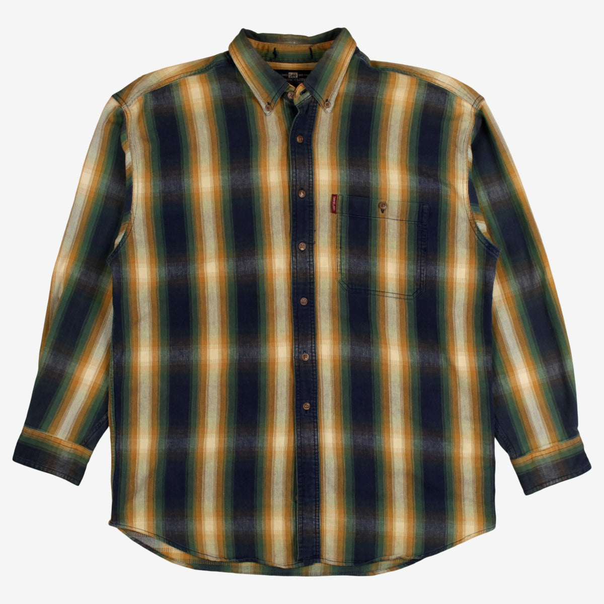 Vintage Lee Flannel Shirt L Mens 90s