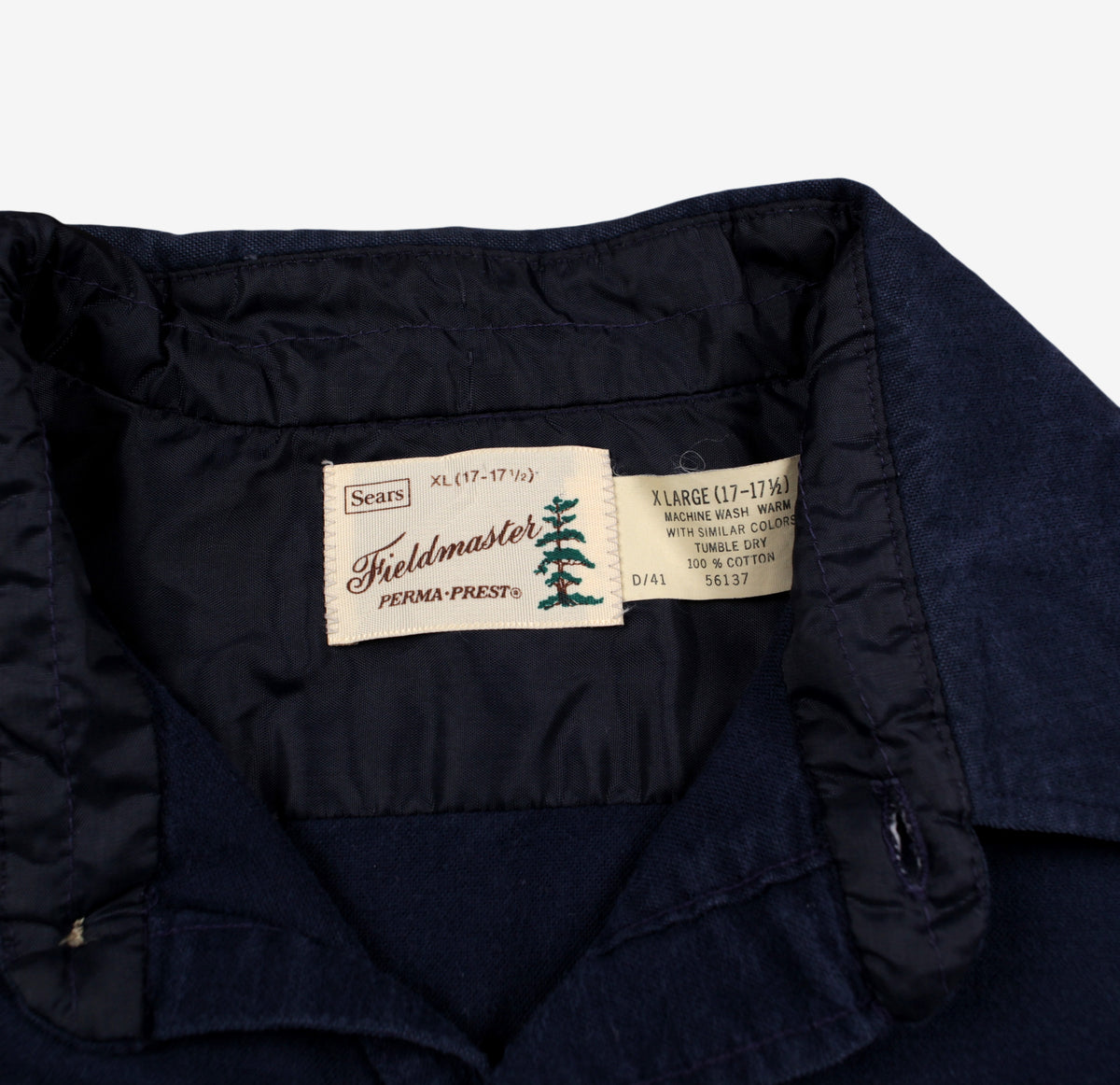 Vintage Sears Fieldmaster Chamois Shirt XL Mens 90s