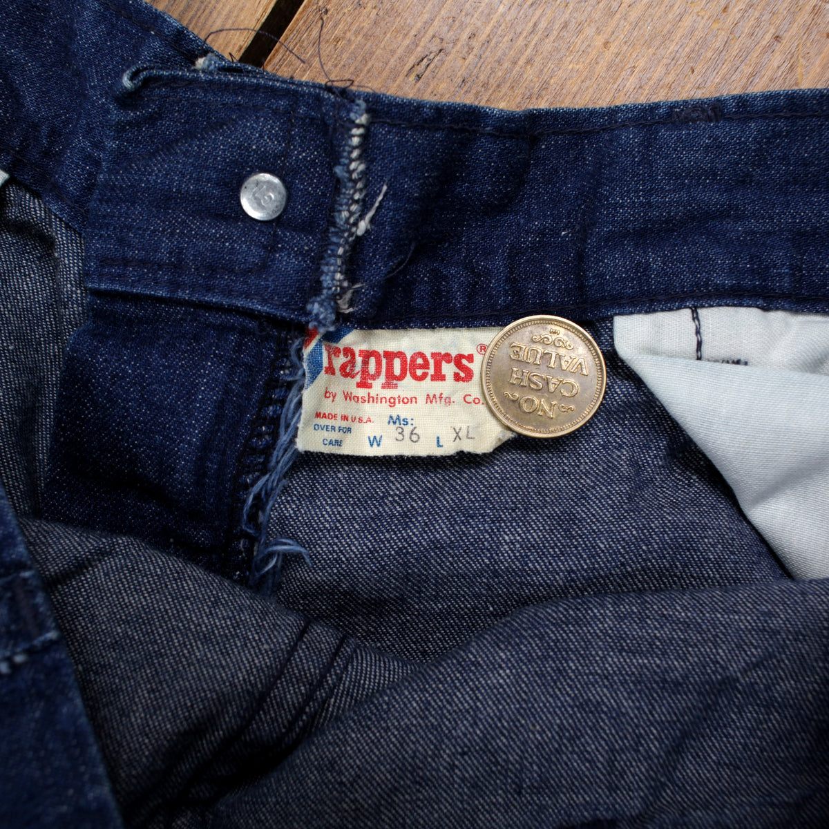 Vintage Rappers Jeans 33x25 70s