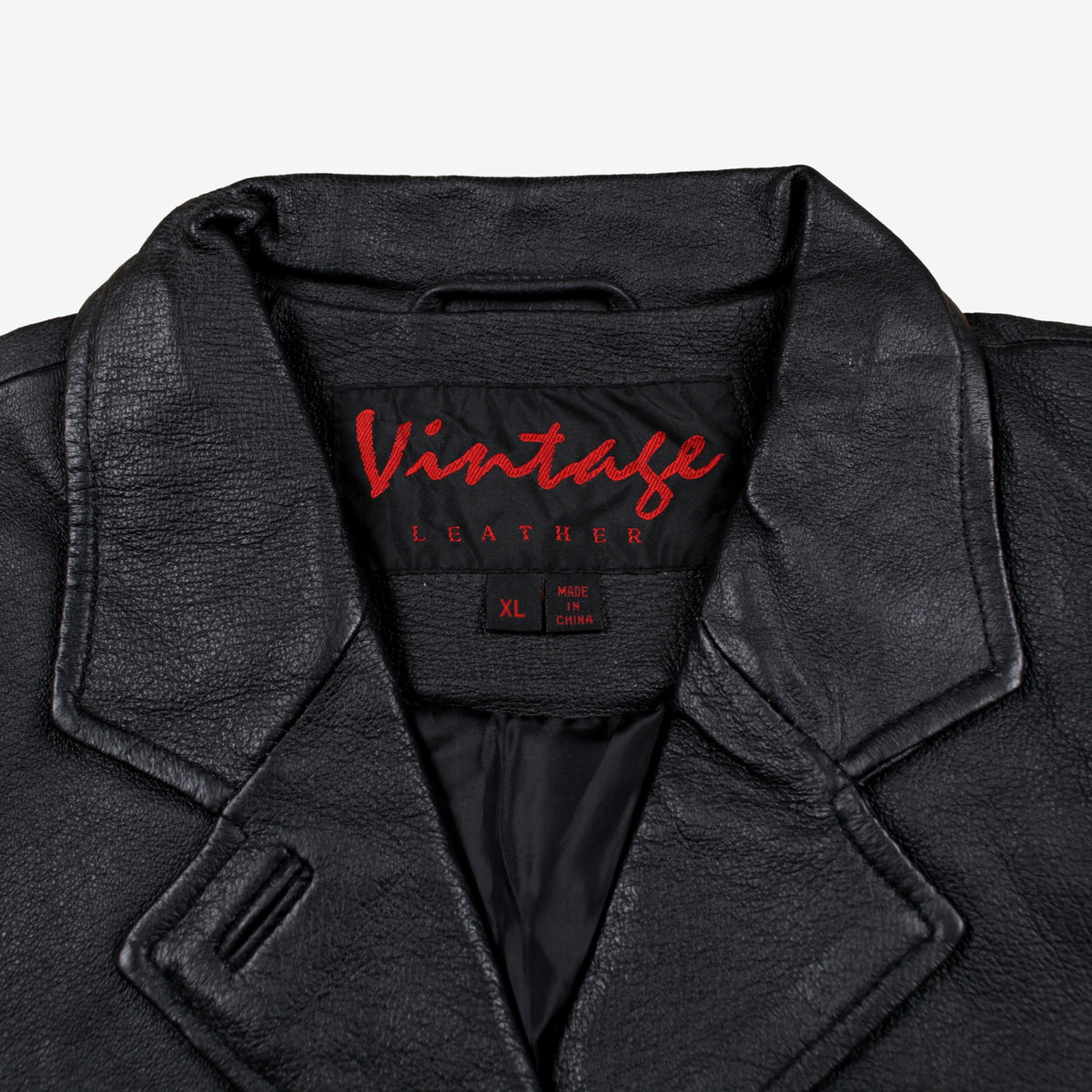 Vintage Y2K Leather Blazer Jacket XL Womens 00s