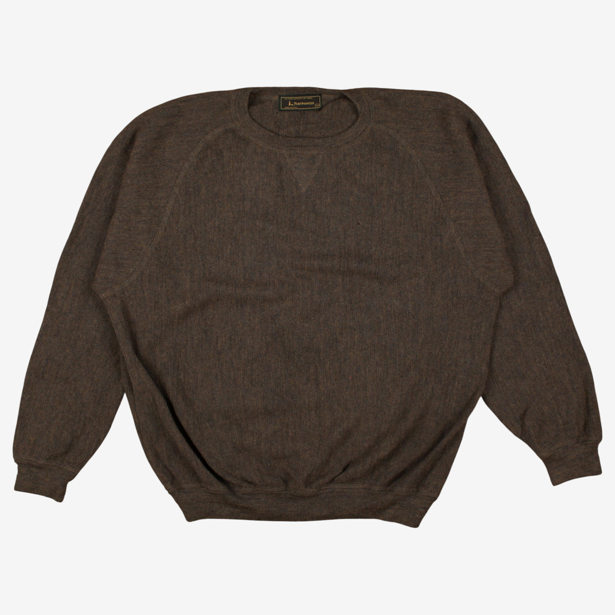 Peru Unlimited Sweater Jumper Mens Alpaca Wool Made In Peru Luxury Brown Knit