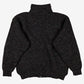 Vintage Alps Wool Full Zip Cardigan Mens High Neck Flecked Speckled Grey Knit